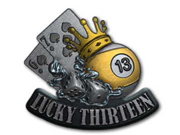 Наклейка | Чертова дюжина (металлическая)